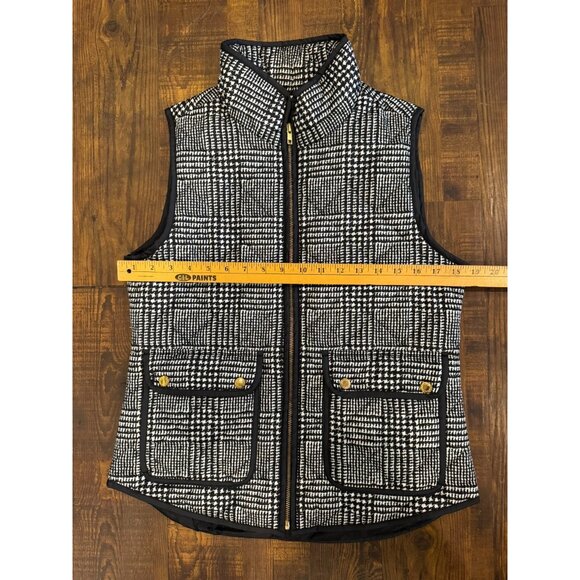 Telluride Clothing Company Black & White Quilted Lightweight Puffer Vest Size M - Picture 6 of 10